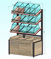 Стеллаж для выпечки Евромаркет Bakery Box ХС0014 Стеллаж для выпечки Евромаркет Bakery Box ХС0014