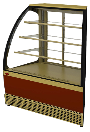 Кондитерская холодильная витрина МХМ Veneto VS-UN крашеная, угловая Кондитерская холодильная витрина МХМ Veneto VS-UN крашеная, угловая