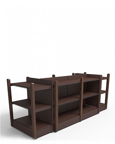 Островной стеллаж Евромаркет ОС0045 с декоративными накладками, для вина и алкоголя Островной стеллаж Евромаркет ОС0045 с декоративными накладками, для вина и алкоголя