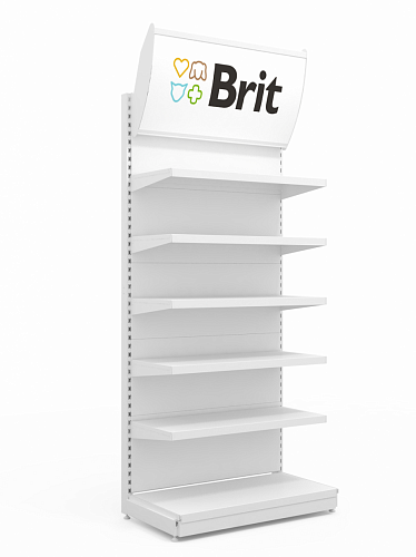 Стеллаж Евромаркет БС00125 с лайтбоксом Monge Стеллаж Евромаркет БС00125 с лайтбоксом Monge