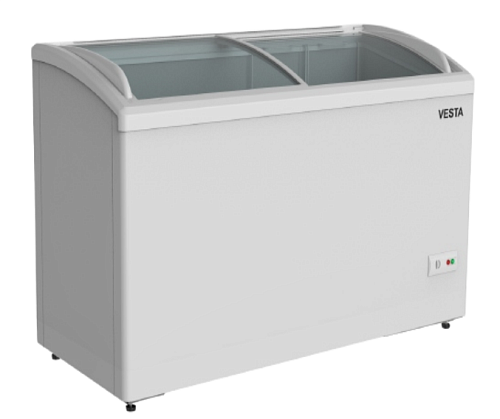 Морозильный ларь VESTA VFA310 с гнутой стеклянной крышкой Морозильный ларь VESTA VFA310 с гнутой стеклянной крышкой