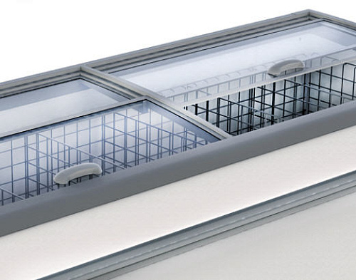 Морозильная бонета Bonvini BFG 1850T PH торцевая с гнутым стеклом Push Up Морозильная бонета Bonvini BFG 1850T PH торцевая с гнутым стеклом Push Up