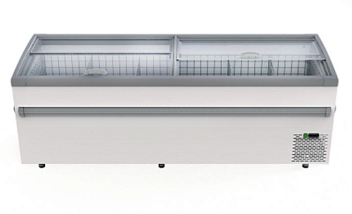 Морозильная бонета Bonvini BFG 1850T PH торцевая с гнутым стеклом Push Up Морозильная бонета Bonvini BFG 1850T PH торцевая с гнутым стеклом Push Up