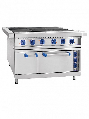 Плита профессиональная электрическая Abat ЭП-6ЖШ-01 (нерж. духовка) Плита профессиональная электрическая Abat ЭП-6ЖШ-01 (нерж. духовка)