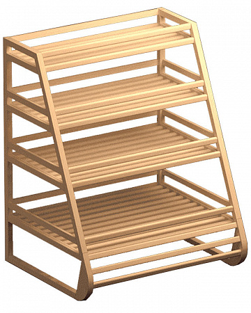 Хлебный стеллаж Евромаркет Б010 с четырьмя прямыми полками EM-02.210.000 СБ Хлебный стеллаж Евромаркет Б010 с четырьмя прямыми полками EM-02.210.000 СБ