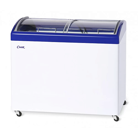 Морозильный ларь Снеж МЛГ-350 с гнутым стеклом Морозильный ларь Снеж МЛГ-350 с гнутым стеклом