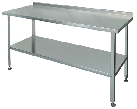 Стол разделочно-производственный МХМ с бортами, полка сплошная (п), полка перфорированная с отверстиями для слива воды(пр) Стол разделочно-производственный МХМ с бортами, полка сплошная (п), полка перфорированная с отверстиями для слива воды(пр)