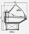Холодильная витрина МХМ Илеть new ВХСн-1,2 Холодильная витрина МХМ Илеть new ВХСн-1,2