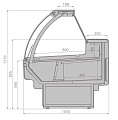 Холодильные витрины Brandford Aurora Slim 190 низкотемпературные Холодильные витрины Brandford Aurora Slim 190 низкотемпературные