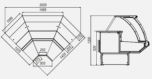 Холодильная витрина МХМ Парабель ВХС-УВ Холодильная витрина МХМ Парабель ВХС-УВ