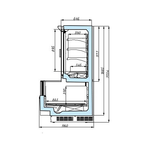 Шкаф-бонета Ariada Романа ВН 23-250 Шкаф-бонета Ariada Романа ВН 23-250