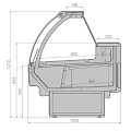 Холодильные витрины Brandford Aurora Slim 320 Холодильные витрины Brandford Aurora Slim 320