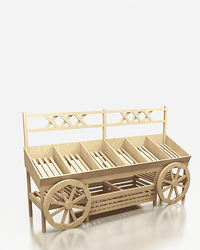 Стеллаж овощной Евромаркет Ф007 с накопителем EM-02.107.000 СБ Стеллаж овощной Евромаркет Ф007 с накопителем EM-02.107.000 СБ