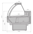 Холодильные витрины Brandford Aurora Slim 125 тепловые Холодильные витрины Brandford Aurora Slim 125 тепловые