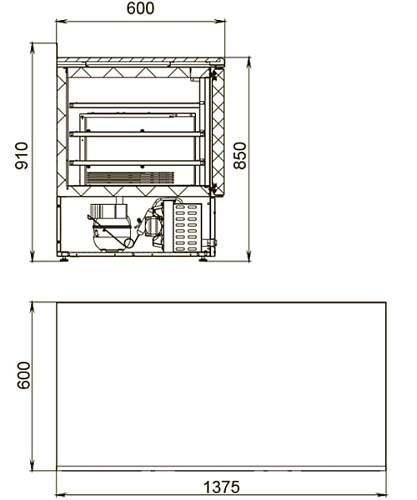 Стол холодильный Polair TBi3-G Стол холодильный Polair TBi3-G