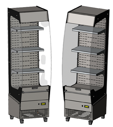Пристенная витрина МХМ Нова ВХСп-0,5 высота 1750 мм. Пристенная витрина МХМ Нова ВХСп-0,5 высота 1750 мм.