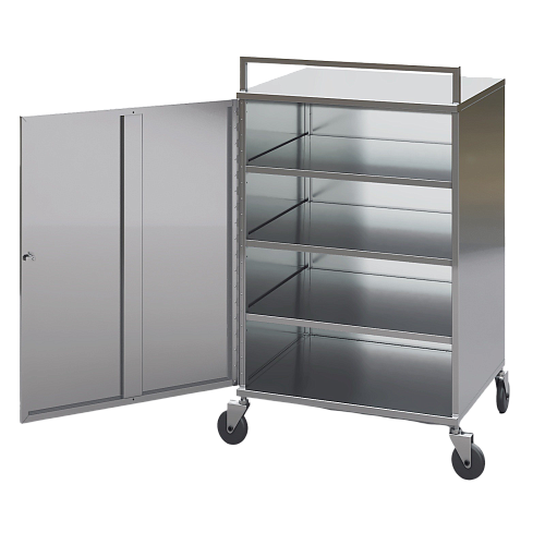 Тележка закрытая МХМ для транспортировки мясных полуфабрикатов Тележка закрытая МХМ для транспортировки мясных полуфабрикатов