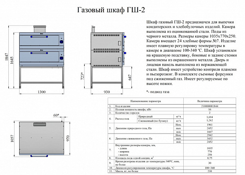 Шкаф пекарский Abat ГШ-2 газовый Шкаф пекарский Abat ГШ-2 газовый