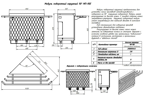 Модуль поворотный наружный Abat МП-90Е серия Сэйла Модуль поворотный наружный Abat МП-90Е серия Сэйла