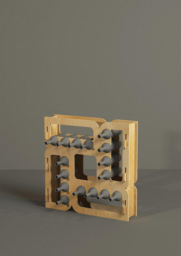 Напольная стойка Евромаркет ДВ00244 для винных бутылок A9904 Напольная стойка Евромаркет ДВ00244 для винных бутылок A9904