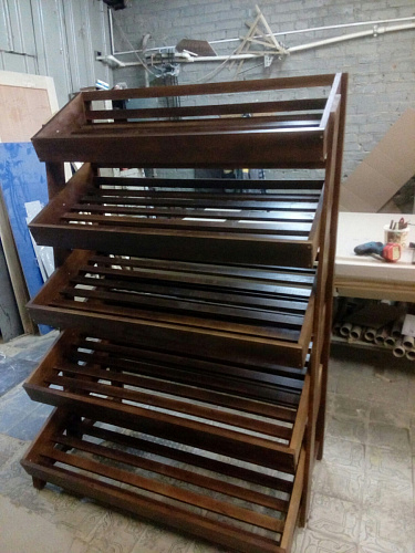 Пристенный хлебный стеллаж Евромаркет Б019 с пятью полками без накопителя EM-02.219.000 СБ Пристенный хлебный стеллаж Евромаркет Б019 с пятью полками без накопителя EM-02.219.000 СБ