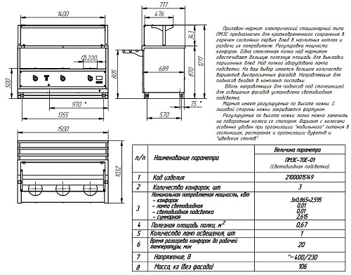 Прилавок-мармит электрический первых блюд Abat ПМЭС-70Е-01 серия Сэйла Прилавок-мармит электрический первых блюд Abat ПМЭС-70Е-01 серия Сэйла