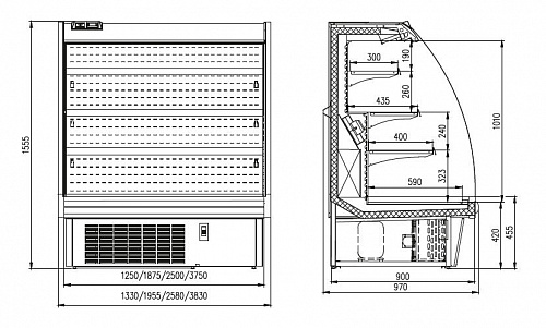 Горка гастрономическая Enteco master НЕМИГА П 187 ВС-0,7-3,2-1-5Х Горка гастрономическая Enteco master НЕМИГА П 187 ВС-0,7-3,2-1-5Х