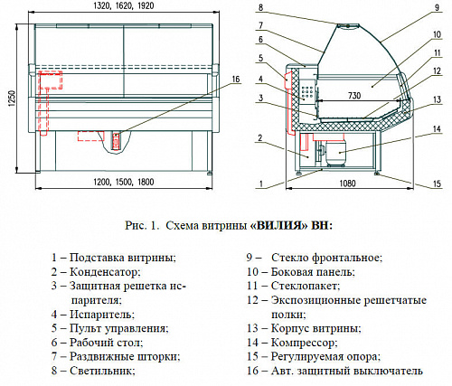 Холодильная витрина Enteco master ВИЛИЯ 120 ВН низкотемпературная, с боковинами Холодильная витрина Enteco master ВИЛИЯ 120 ВН низкотемпературная, с боковинами