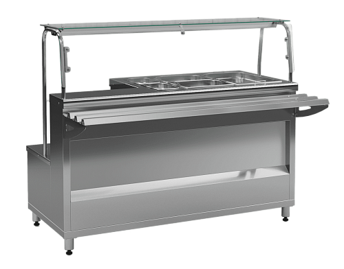 Прилавок-мармит электрический универсальный ПМВЭ 15У (для первых и вторых блюд) серия ШЕФ 1500 Прилавок-мармит электрический универсальный ПМВЭ 15У (для первых и вторых блюд) серия ШЕФ 1500