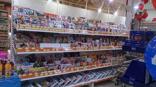 Пристенный стеллаж Евромаркет ПС00108 для журналов и газет Пристенный стеллаж Евромаркет ПС00108 для журналов и газет