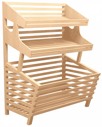 Хлебный стеллаж Евромаркет Б007 торцевой, прямой, с глубоким накопителем EM-02.207.000 СБ Хлебный стеллаж Евромаркет Б007 торцевой, прямой, с глубоким накопителем EM-02.207.000 СБ