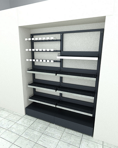 Модуль пристенный Евромаркет СВ0039 2-х секционный Модуль пристенный Евромаркет СВ0039 2-х секционный