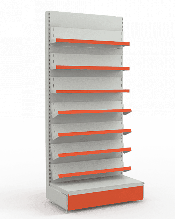 Пристенный стеллаж Евромаркет ПС00103 книжный Пристенный стеллаж Евромаркет ПС00103 книжный