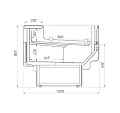Холодильные витрины Brandford Aurora Slim SQ 250 self Холодильные витрины Brandford Aurora Slim SQ 250 self
