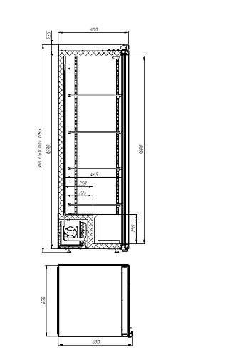 Холодильный шкаф Polair DW104-Bravo Холодильный шкаф Polair DW104-Bravo