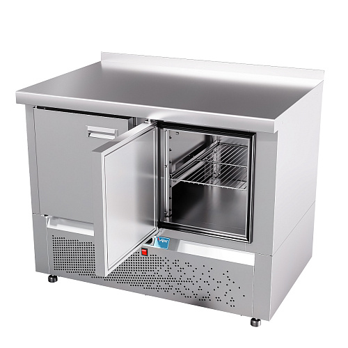 Стол холодильный низкотемпературный Abat СХН-70Н-01 (дверь, дверь) с бортом Стол холодильный низкотемпературный Abat СХН-70Н-01 (дверь, дверь) с бортом