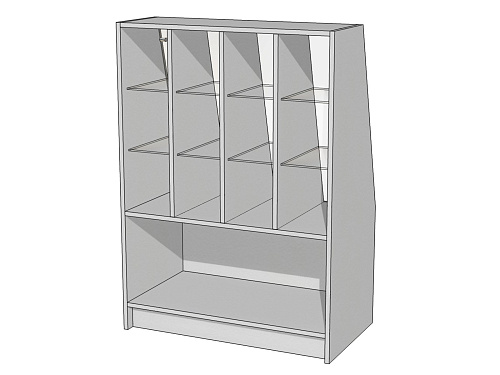Витрина наклонная с дополнительными стойками Витрина Плюс Д8В-900х500х1250 Витрина наклонная с дополнительными стойками Витрина Плюс Д8В-900х500х1250