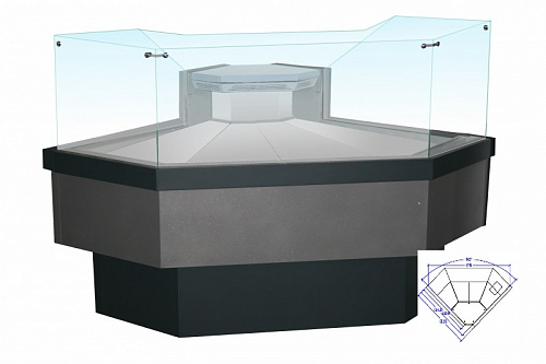 Холодильная витрина Enteco master НЕМИГА CUBE УВ 90 ВС Self угловая, встроенный агрегат Холодильная витрина Enteco master НЕМИГА CUBE УВ 90 ВС Self угловая, встроенный агрегат