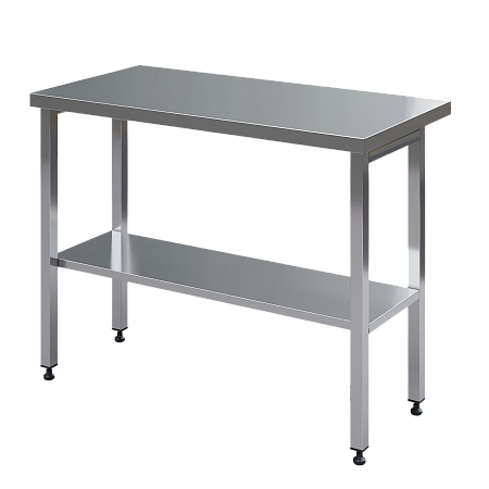 Стол рабочий МХМ для производства, нержавеющая сталь, без борта Стол рабочий МХМ для производства, нержавеющая сталь, без борта