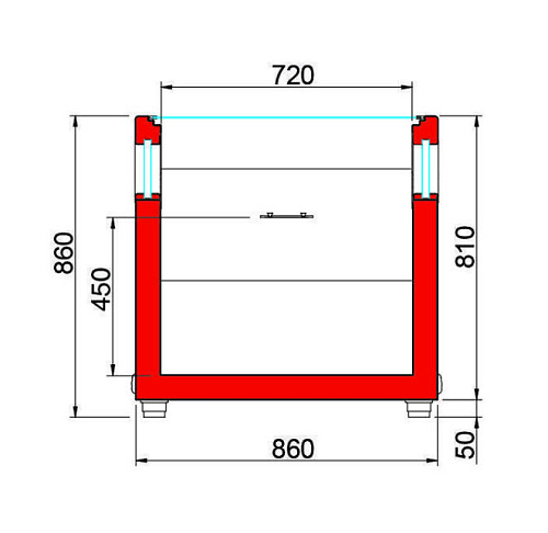 Ларь-бонета Arneg URANO 2 PANORAMIC Ларь-бонета Arneg URANO 2 PANORAMIC