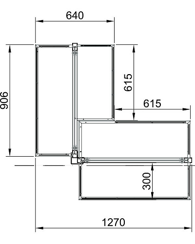 Модуль островной Евромаркет СВ0041 2-х секционный Модуль островной Евромаркет СВ0041 2-х секционный