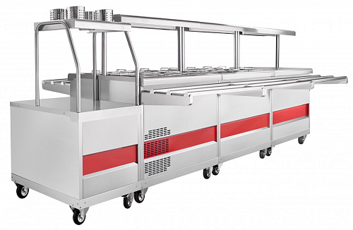 Мармит 2-х блюд Abat ЭМК-70ПМ-01 паровой, передвижная линия самообслуживания Мармит 2-х блюд Abat ЭМК-70ПМ-01 паровой, передвижная линия самообслуживания