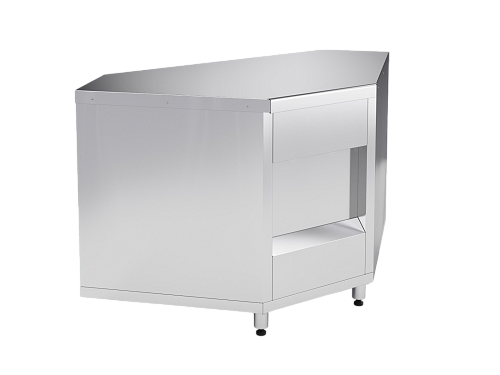 Прилавок угловой МХМ ПУ-90-В внутренний угол 90° (без направляющих) серия ШЕФ 1500 Прилавок угловой МХМ ПУ-90-В внутренний угол 90° (без направляющих) серия ШЕФ 1500