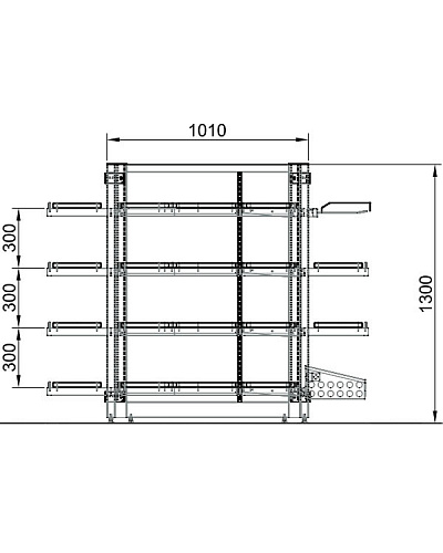 Модуль островной Евромаркет СВ0042 3-х секционный Модуль островной Евромаркет СВ0042 3-х секционный