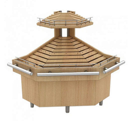 Прилавок хлебный угловой Евромаркет Pluto ХС0030 Прилавок хлебный угловой Евромаркет Pluto ХС0030