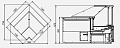 Холодильная витрина МХМ Валенсия ВХС-УВ угловая Холодильная витрина МХМ Валенсия ВХС-УВ угловая