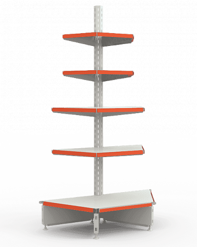 Стеллаж торцевой Евромаркет ТС0025 трапециевидный Стеллаж торцевой Евромаркет ТС0025 трапециевидный