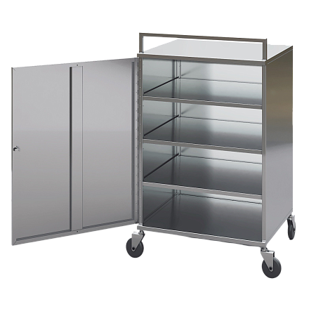 Тележка закрытая МХМ для транспортировки мясных полуфабрикатов Тележка закрытая МХМ для транспортировки мясных полуфабрикатов