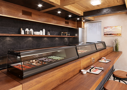 Витрина настольная Carboma AC38 SM 1,5-1 AZHA Sushi Витрина настольная Carboma AC38 SM 1,5-1 AZHA Sushi