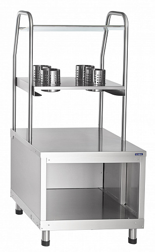 Прилавок для столовых приборов и подносов Abat ПСПХ-70КМ с хлебницей Прилавок для столовых приборов и подносов Abat ПСПХ-70КМ с хлебницей